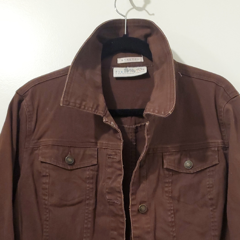 Liz Claiborne Company     Brown Denim Jacket